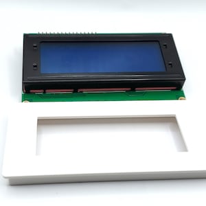 Bezel enclosure installation mounting frame for arduino raspberry LCD display 2004 20x4 4x20 Yverinc Labs image 1