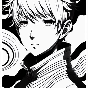 Printable Anime Coloring Book With 50 Unique Designs for All Ages