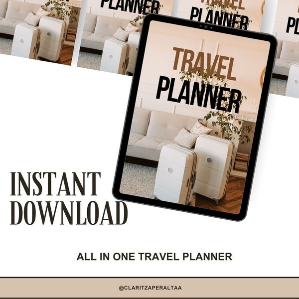 Druckbarer Reiseplaner mit 20+ Seiten, ultimativer Urlaubsveranstalter für Urlaubsvergnügen, unvergessliche Abenteuer, Bucket List Notizbuch