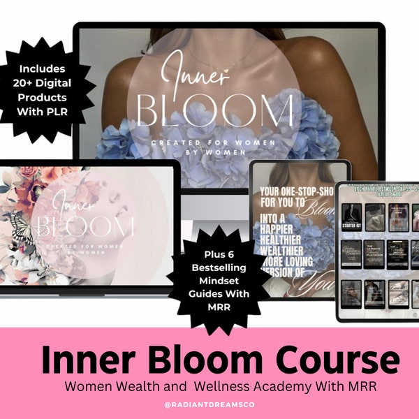 Inner Bloom Course | Digital Marketing Course | Faceless Marketing | Start Your Own Business | Creative Tools | Social Media Training | MRR
