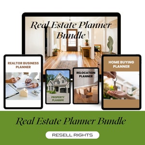 Real Estate Bundle, Real Estate, Real Estate Templates, Buyer, Seller, PLR Real Estate Bundle image 1