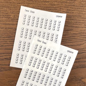 Checkbox | Transparent Black Checkbox | Mini Checkbox | Checklist | Functional Planner Stickers | Minimal Stickers, Planners, Bujo stickers