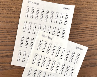 Checkbox | Transparent Black Checkbox | Mini Checkbox | Checklist | Functional Planner Stickers | Minimal Stickers, Planners, Bujo stickers