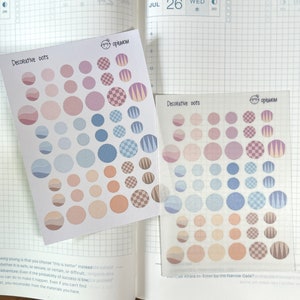 Decorative Dots | Decorative circles | Functional Planner Stickers | Minimal Planner Stickers, Planner stickers, Bullet Journal stickers