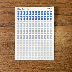 Micro Dots | Transparent Dots | 28 Colors, Functional Planner Stickers ...