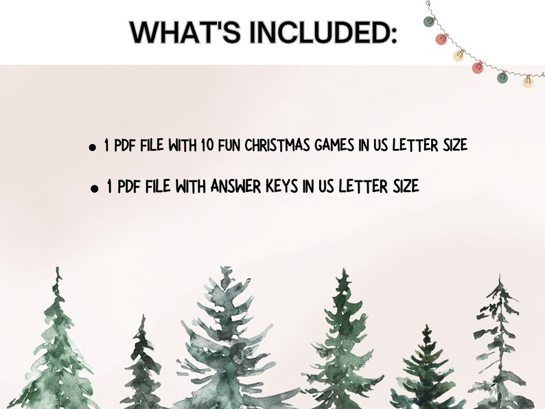 Printable Fun Christmas Games for Adults and Kids, Christmas Party ...