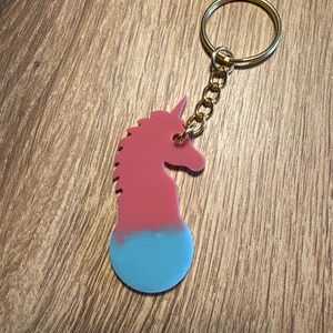 Einkaufswagenlöser Einhorn Glitzer Geschenk Schlüssel Schlüsselanhänger Mama Muttertag Kleines Geschenk