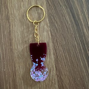 Einkaufswagenlöser  Glitzer Geschenk Schlüssel Schlüsselanhänger Mama Muttertag Kleines Geschenk