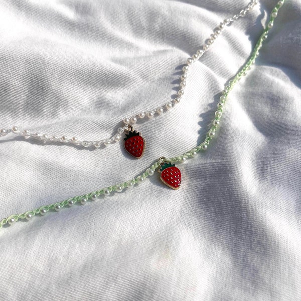 Strawberry necklace