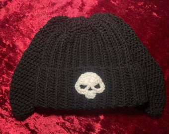 Skull bunny beanie