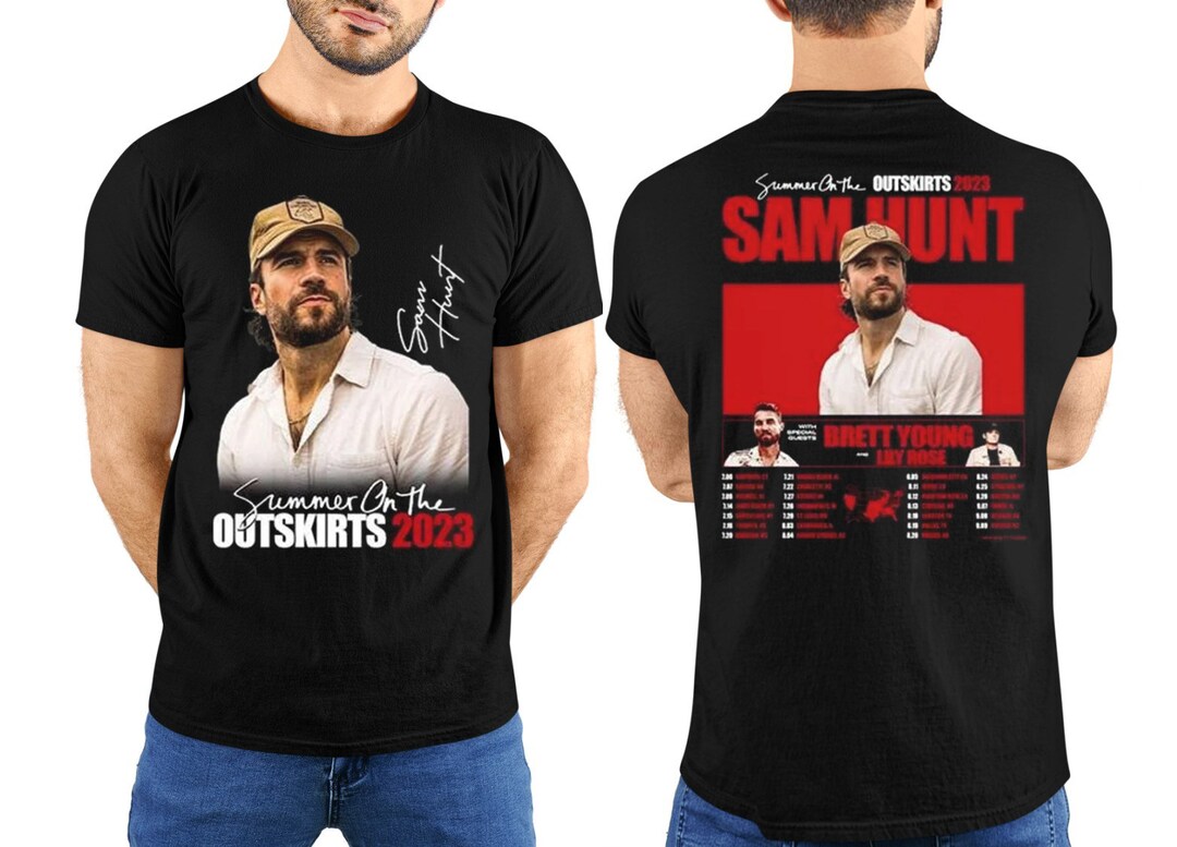 Sam Hunt Signature Shirt Summer on the Outskirts 2023 Tour Etsy