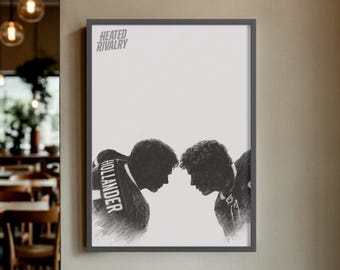 Heated Rivalry 2025 Poster, Shane Hollander and Ilya Rosanov, Digital Download, Wall Art Decor