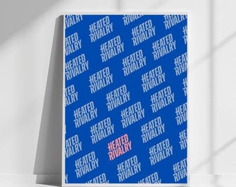 Heated Rivalry Poster, Shane Hollander Ilya Rosanov, Room Decor, Art Wall Decor, Digital Download