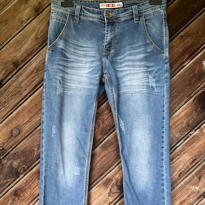 VOGUE Classic C-IN-C size 30/ 34 Vintage Blue Slim Fit Denim Jeans Pants Preowned blue 2000s Streetwear  Y2K