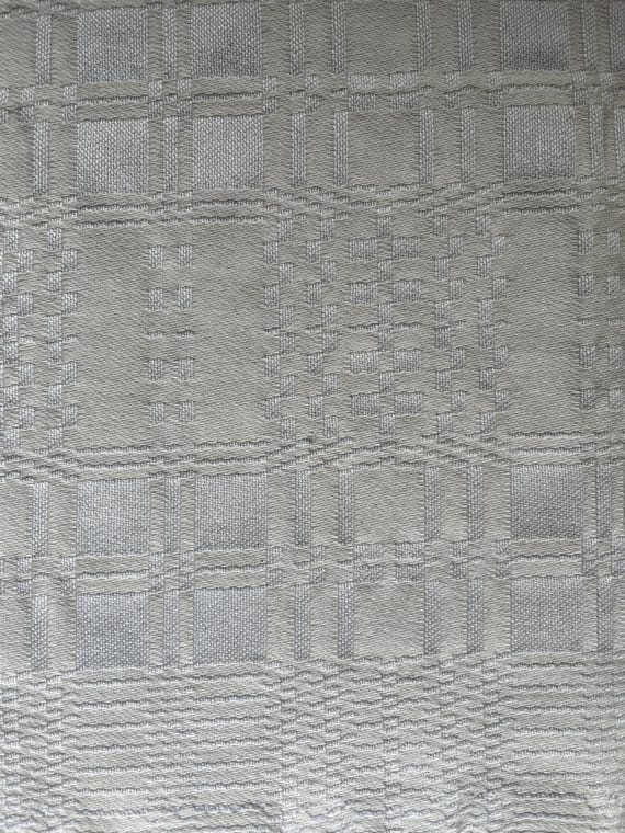 Linen Woven Vintage Swedish Folk Art Traditional Small Size Table
