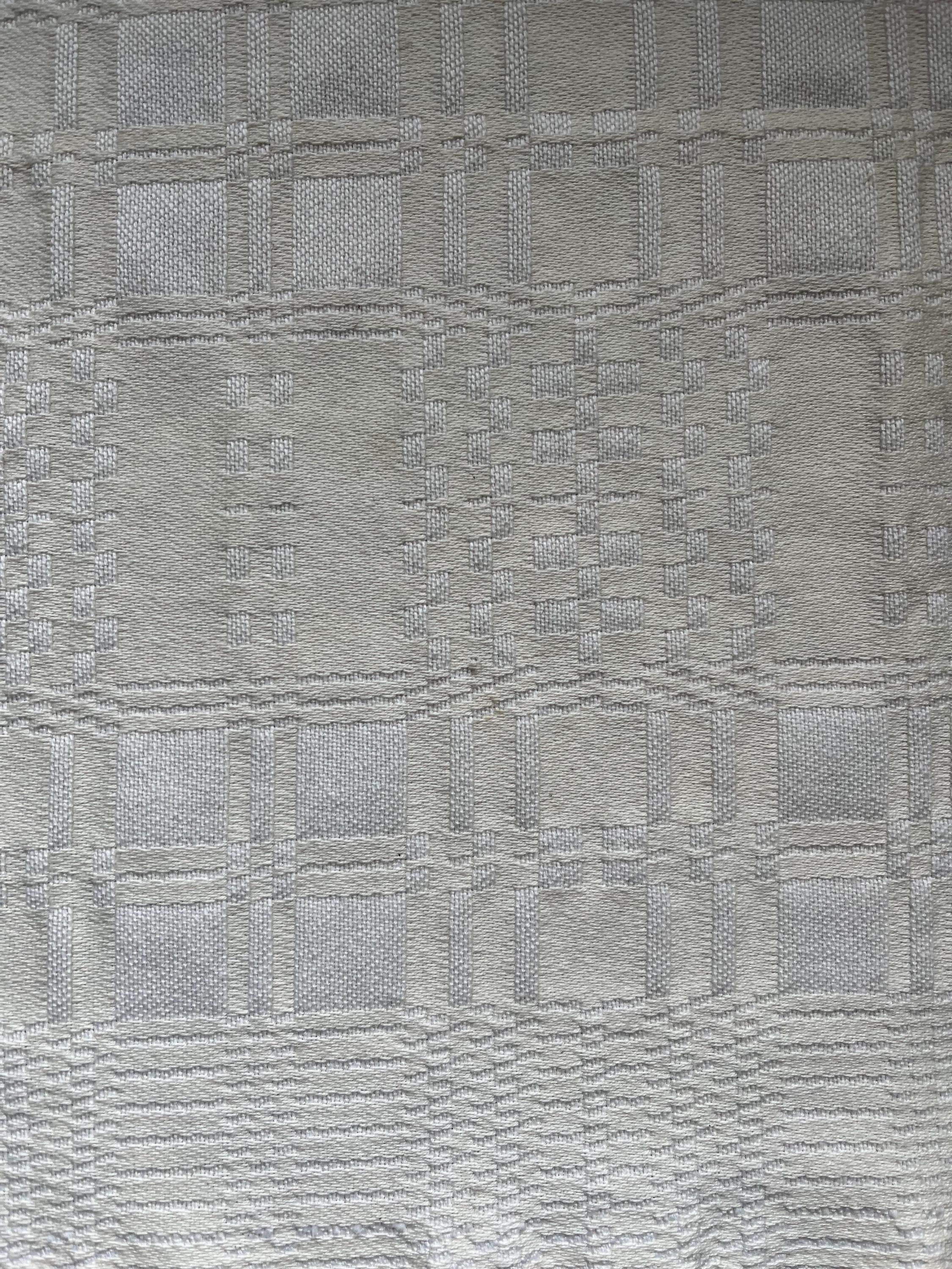 Linen Woven Vintage Swedish Folk Art Traditional Small Size Table