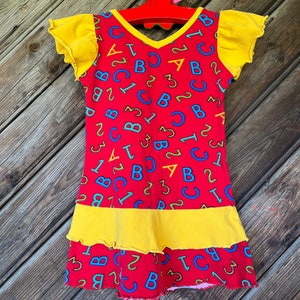 Age 2-4 Years Vintage Cotton Jersey Girl Outfit Kids Fashion 2000s letters numbers print cute kids fashion gift