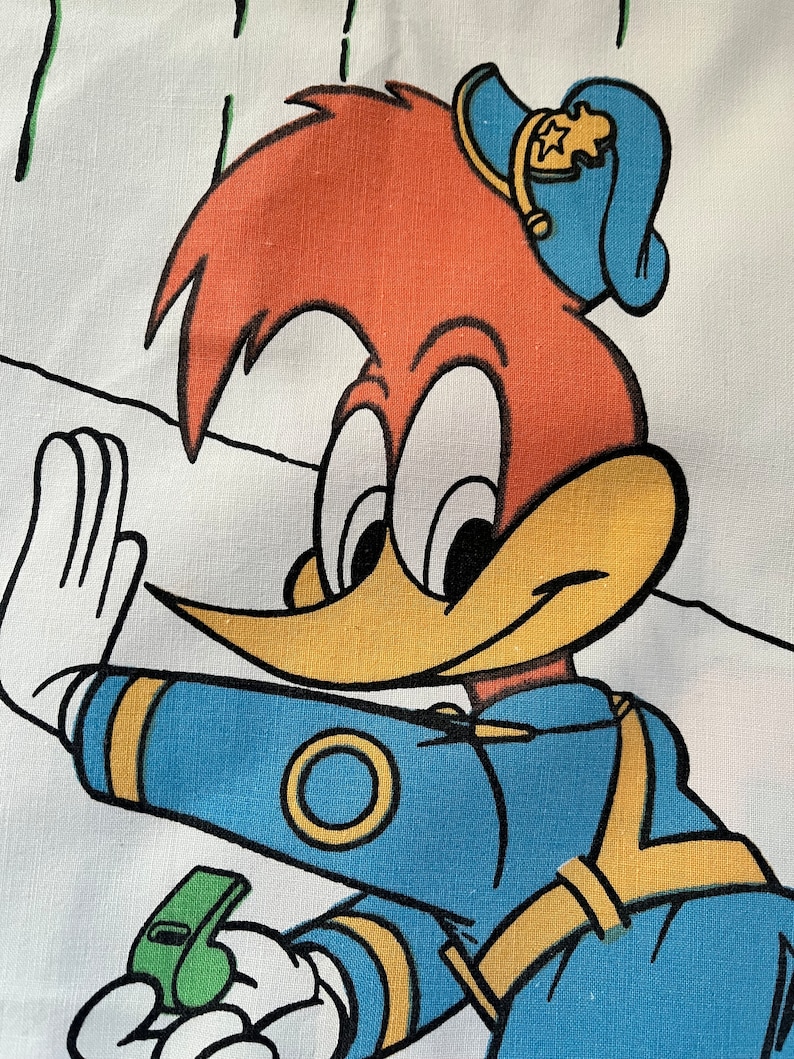 Woody Woodpecker Characters Kids Pillow Case Funny Drawings Design