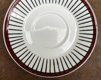 Stig Lindberg Domino Saucer: Gustavsberg Mid-century Modern