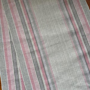Swedish Vintage Linen Table Runner Decor Woven Folk Crafts Traditional Scandinavian Textile Nordic Design  林斯 亜麻 엷은 황갈색手作り 45 x 12 inches