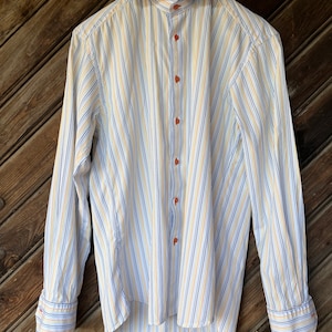 Stenströms Cotton Vintage Super Qualität formales Outfit Rock Herren Vintage Herrenkragen 39 Größe Schweden Büro Button Down zwei falten Baumwolle