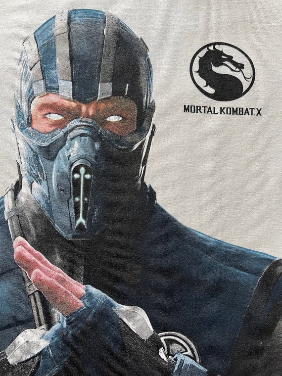 Chemise Vintage Mortal Kombat Jerzees Taille 2XL - Coton épais Manches Courtes - Occasion Très Bon état