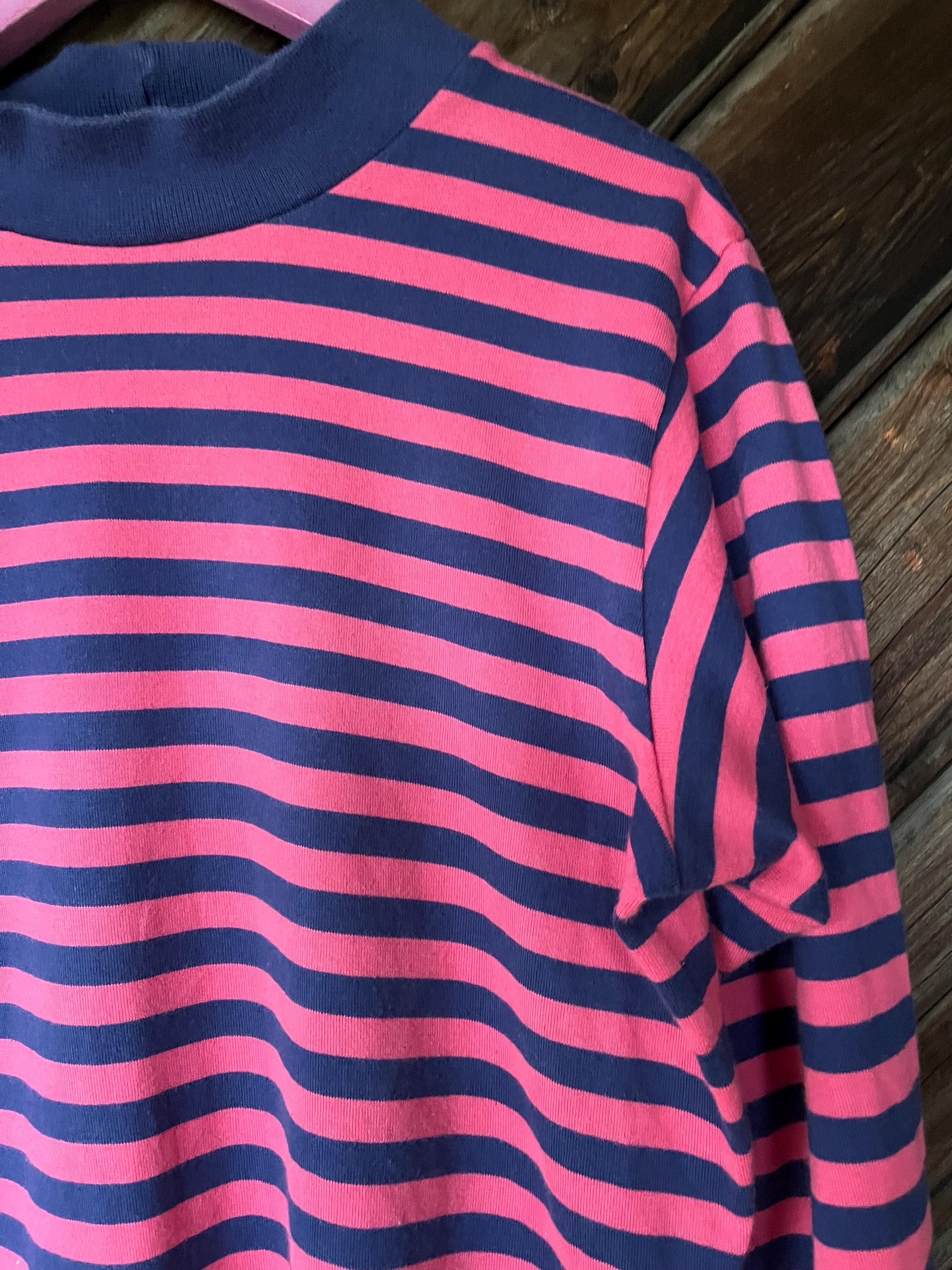 140 Cm Marimekko Vintage Striped Top Long Arms Finnish Classical