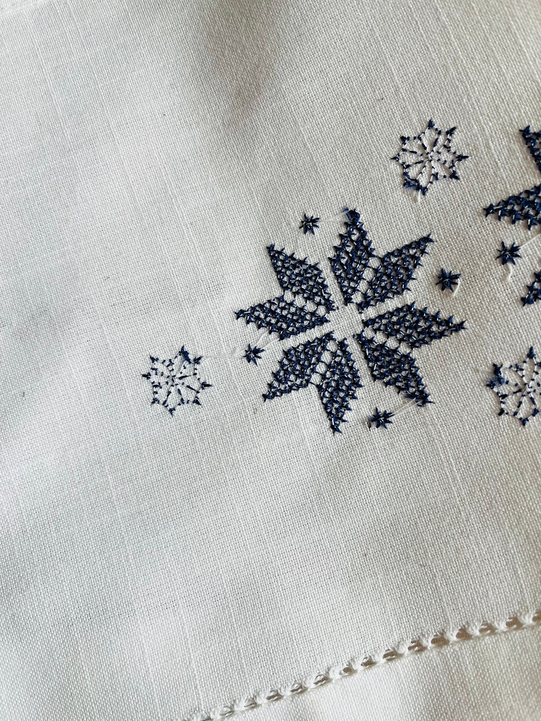 Selbu Star Vintage Swedish Window Valence, Handmade Embroidery - Etsy