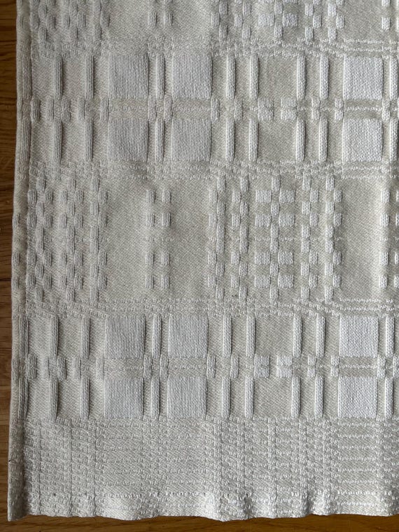 Linen Woven Vintage Swedish Folk Art Traditional Small Size Table