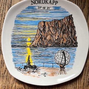 1970年代 フィグジョ フリント ノルドカップ お土産プレート 壁掛け コレクション ディスプレイ ヴィンテージ ノルウェー ホームデコレーション ノルウェー スカンジナビア デザイン ウォールプレート