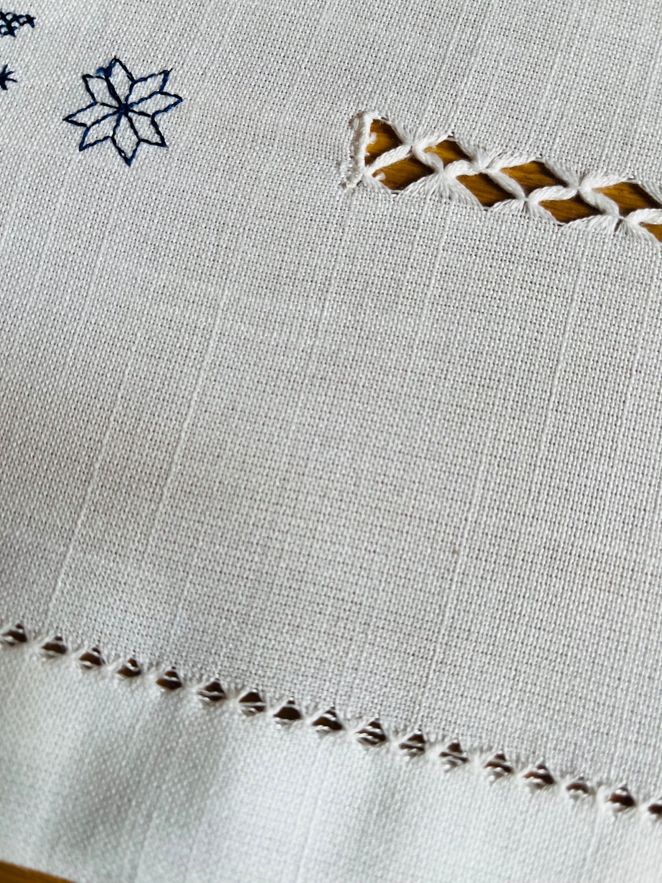 Selbu Star Vintage Swedish Window Valence, Handmade Embroidery - Etsy
