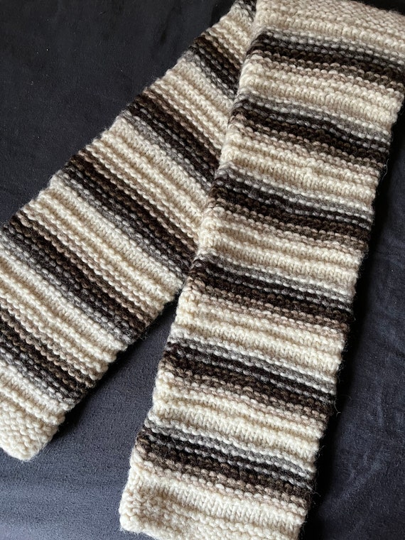 XL size Vintage Handknitted Natural Icelandic wool