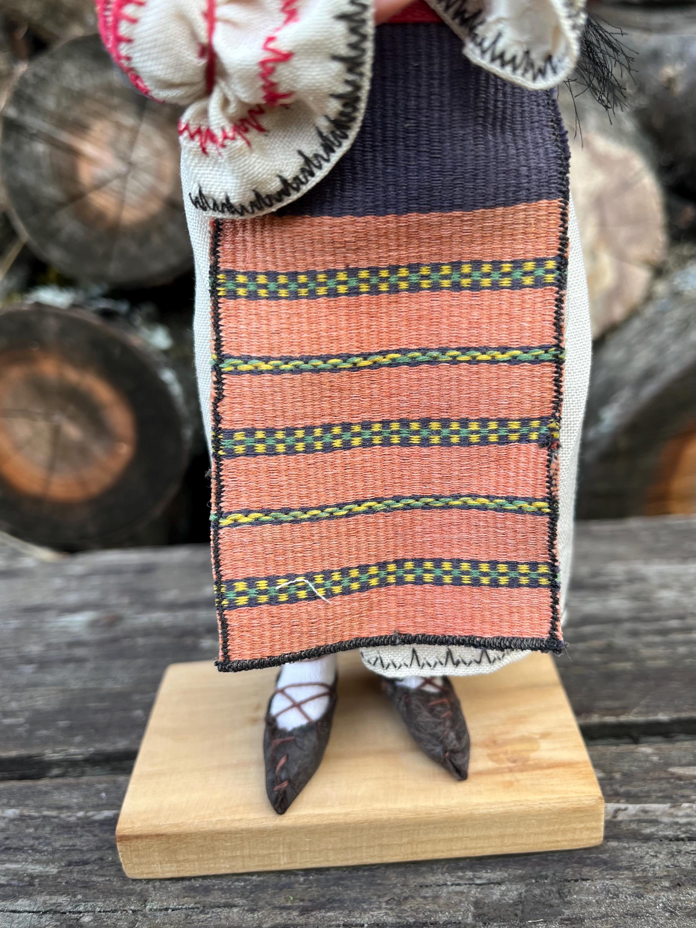 ルーマニアの木製人形 東ヨーロッパ ヴィンテージ 伝統民芸品 お土産