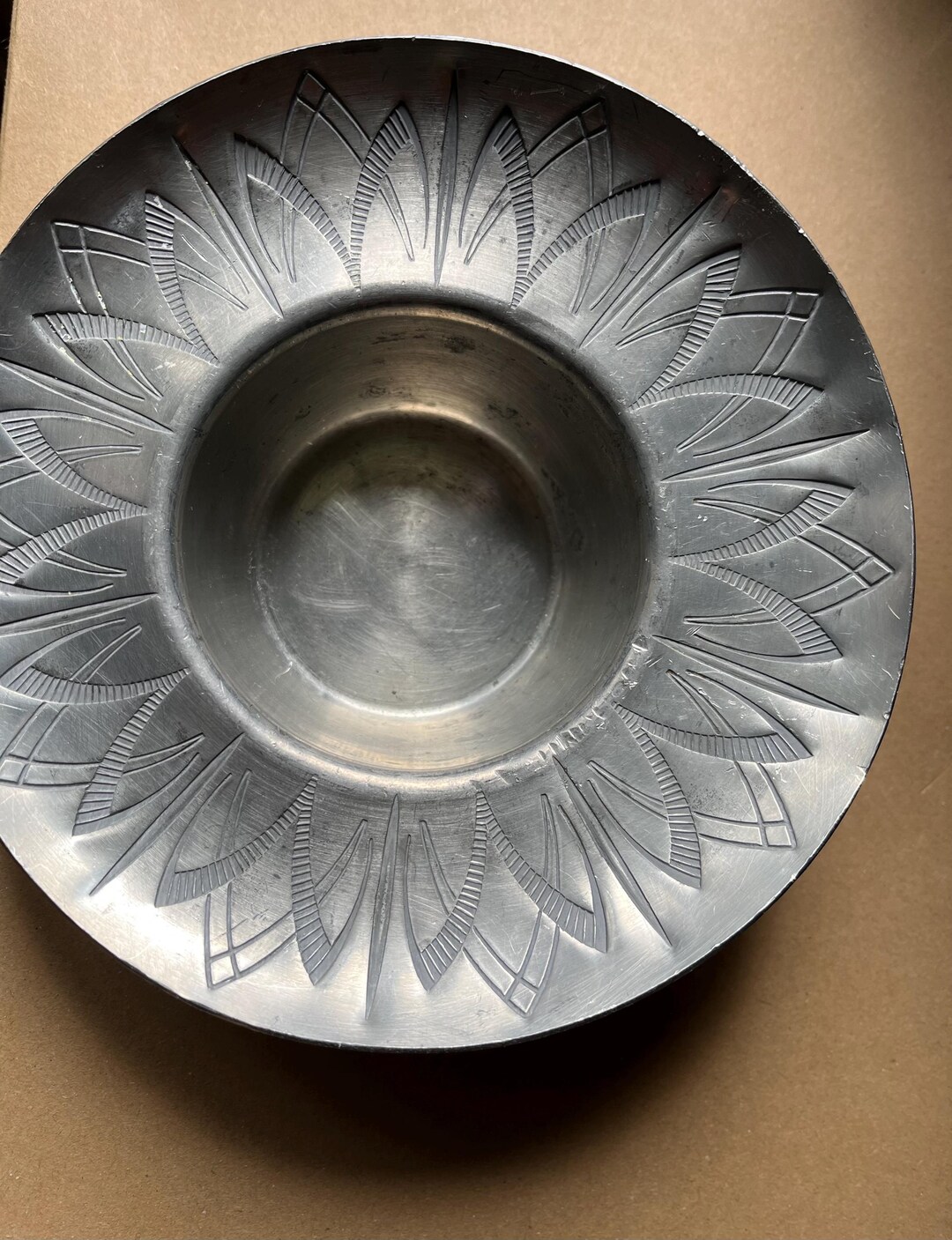 Curated visual reference: Norwegian Vintage Haugerud Norway Pewter Footed Bowl Engraved Ornaments Photo Inspiration