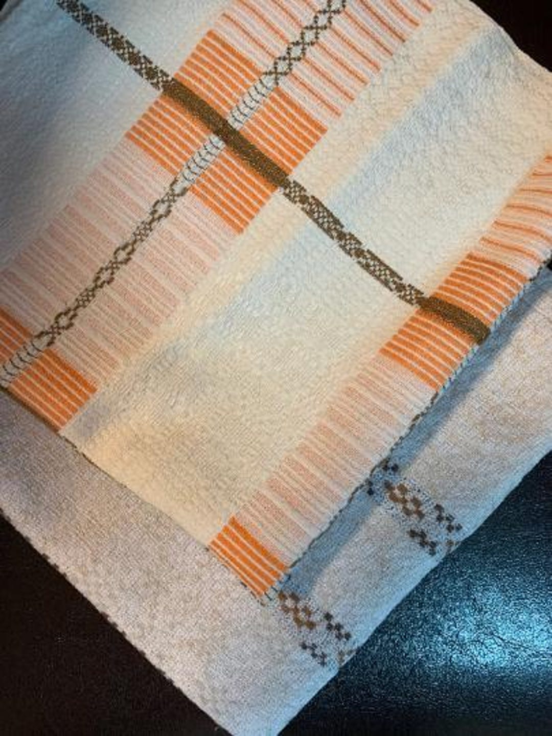 Set of 2 Matching Vintage Swedish Pure Linen Table Cloth Small