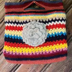 Crocheted Handmade Vintage Bag Retro Gift for Her Boho Bag For Women