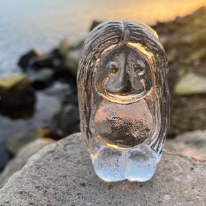 Bergdala Troll Sweden 1970s Decorative Paperweight Figurine Sweden Vintage Art Glass Scandinavian design 예술 유리 艺术玻璃