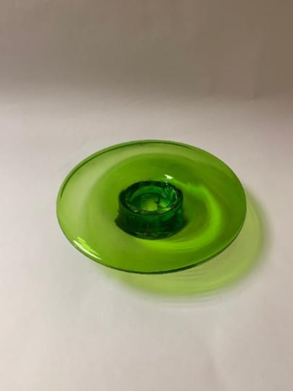 Kerzenleuchter IKEA Stockholm 1999 Kunst Glas Kerzenleuchter Grün Modernist Skandinavisch