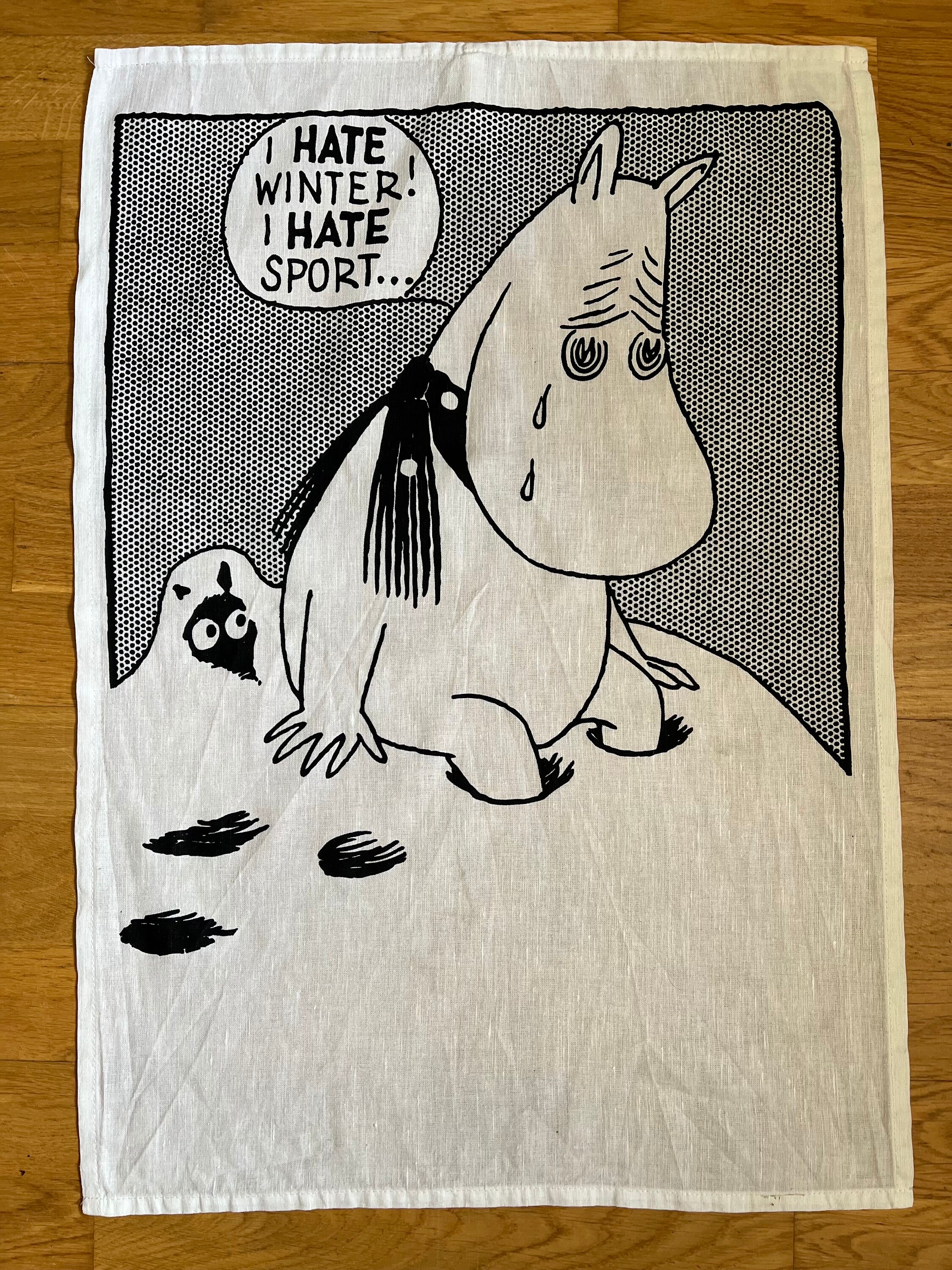 Finlayson Finnish Vintage Small Hand Towel Moomin Characters