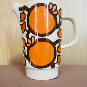 エーゲルスン ノルウェー ユニーク ヴィンテージ オレンジアップル ラージコーヒーポット ノルウェー スカンジナビア ミッドセンチュリー ノルウェー 1970年代