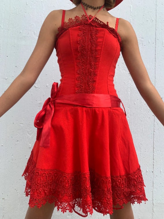 strapless open back dress Red Party Dresses A Line Sweetheart Tulle Maxi Prom Dress With Slit And  Pockets