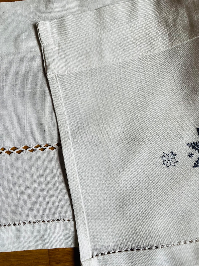 Selbu Star Vintage Swedish Window Valence, Handmade Embroidery - Etsy