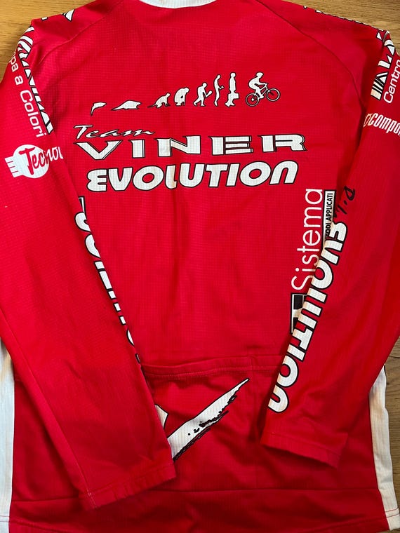 Maillot Tshirt cyclisme Vintage, rouge, Giordana, taille L/XL