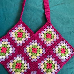 Crocheted Handmade Vintage Bag Retro Gift for Her Boho Bag For Women