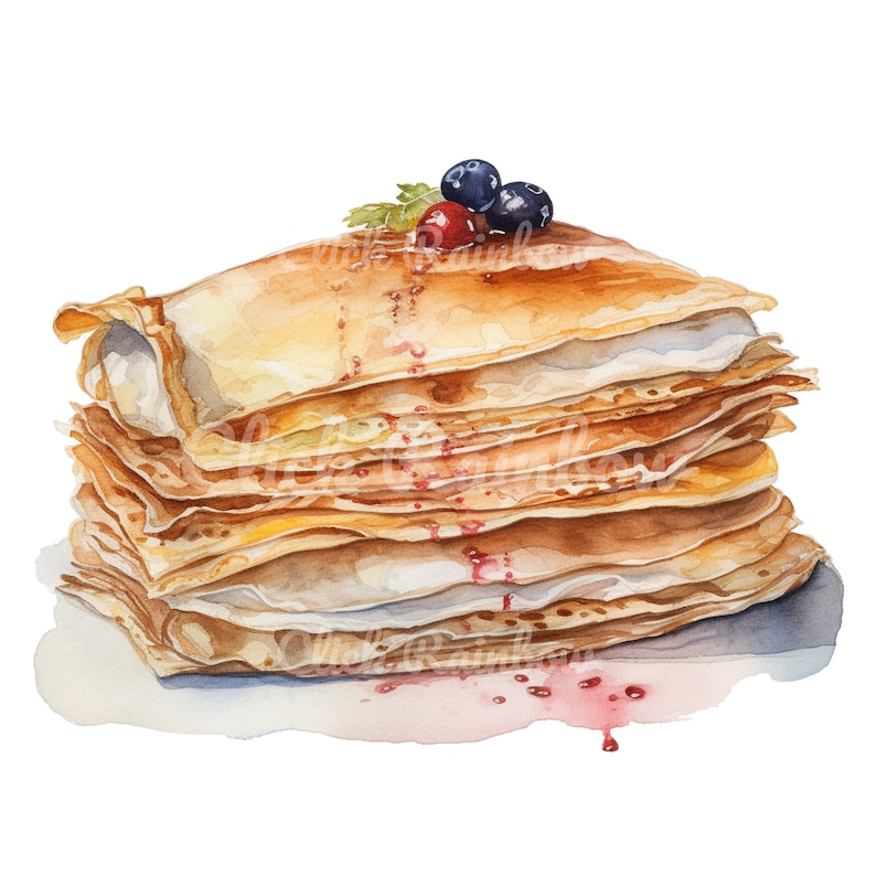 Crepe Clipart, Crepe Art Bundle for Paper Crafting and Digital Crafting