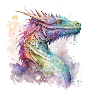 Dragon Clipart, 12 Dragon PNG, Dragon Wall Art, Dragon Painting, Dragon Illustration, Dragon Graphics, Dragon Digital Art, Instant Download