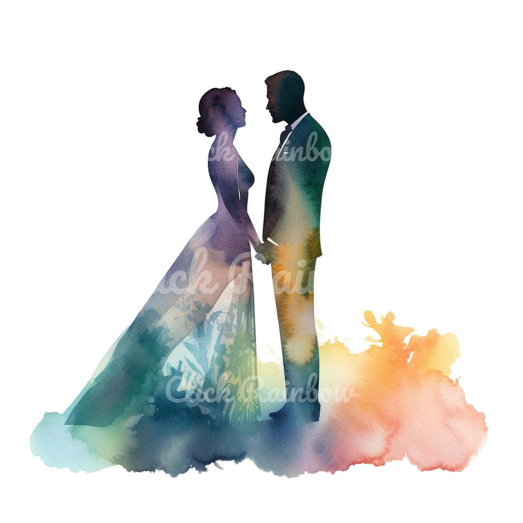 Married Couple Clipart Married Couple Art Bundle for Paper Etsy