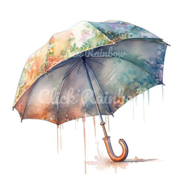 Umbrella Clipart, 12 Umbrella PNG, Umbrella Illustration, Umbrella Canvas, Umbrella Sublimation, Umbrella Design, Digital Download