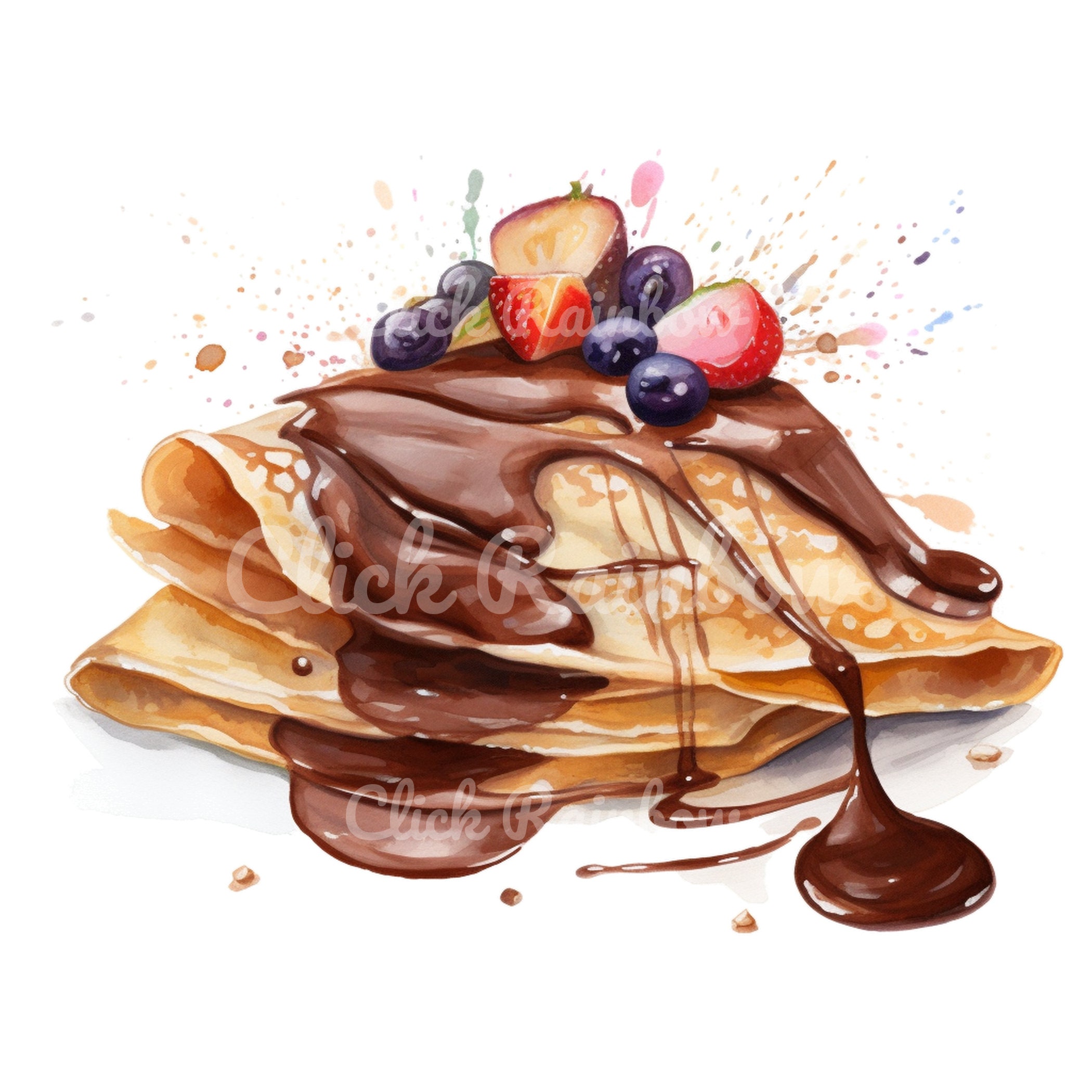 Crepe Illustration: 12 PNG Crepe Art Graphics (digital Download) - Etsy
