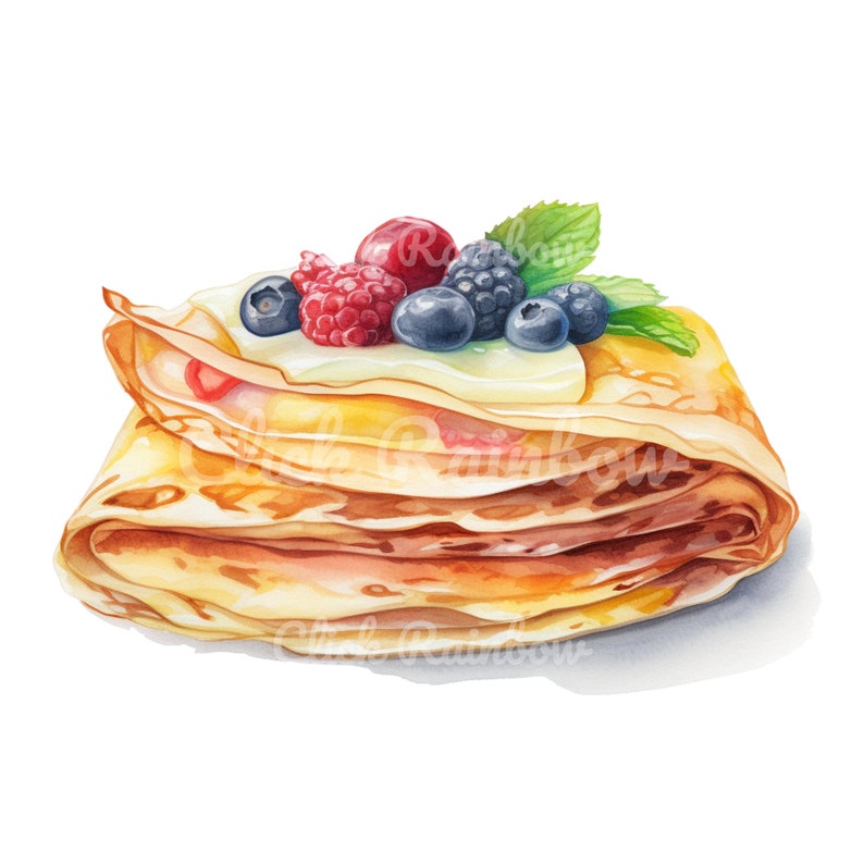 Crepe Clipart, Crepe Art Bundle for Paper Crafting and Digital Crafting